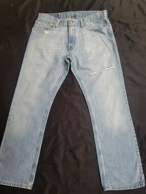 Levis 514 Straight Light Blue Jeans Men Size 34x30